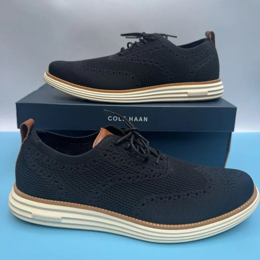 COLE HAAN Original Grand Remastered Stitchlite Oxford Black/British Tan US 13